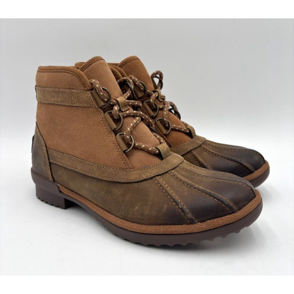 Ugg GREDA 1112650 Women's NEW Waterproof Boot Brown US Size 6.5 NWB - Picture 1 of 10